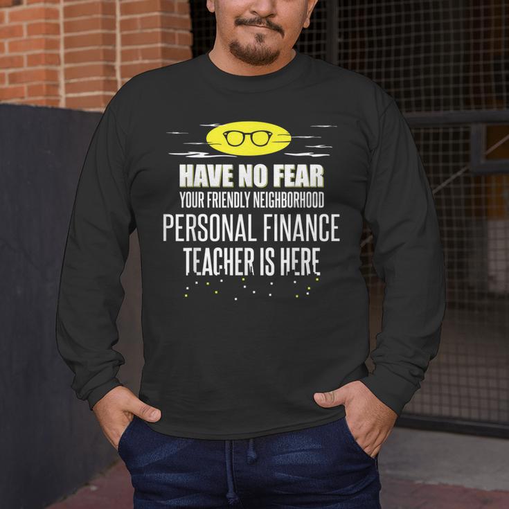 Super Personal Finance Teacher Have No Fear T-Shirt Men's Long Sleeve T-Shirt, funny design Super Personal Finance Teacher Have No Fear T-Shirt Men's Long Sleeve T-Shirt, funny design