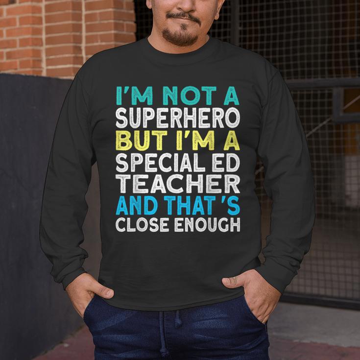 Superhero & Special Education Teacher Men Women Men's Long Sleeve T-Shirt, funny design Superhero & Special Education Teacher Men Women Men's Long Sleeve T-Shirt, funny design