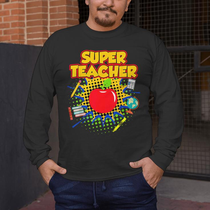 Superhero Teacher Appreciation Teaching Tee Men's Long Sleeve T-Shirt, funny design Superhero Teacher Appreciation Teaching Tee Men's Long Sleeve T-Shirt, funny design
