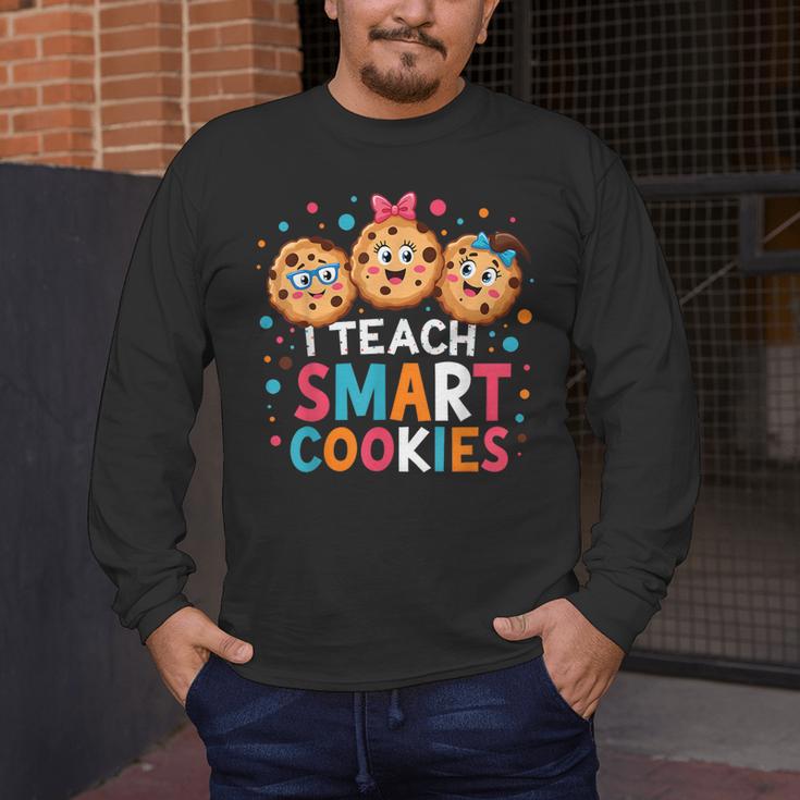 I Teach Smart Cookies Cute Back To School Teacher Men's Long Sleeve T-Shirt, funny design I Teach Smart Cookies Cute Back To School Teacher Men's Long Sleeve T-Shirt, funny design