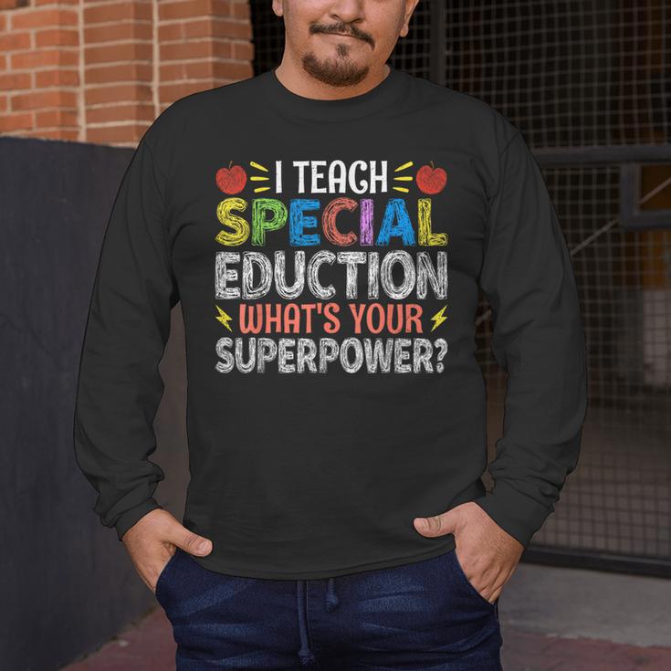 I Teach Special Education SPED Special Education Teacher For Men Women Men's Long Sleeve T-Shirt, funny design I Teach Special Education SPED Special Education Teacher For Men Women Men's Long Sleeve T-Shirt, funny design