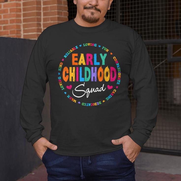 Teacher Early Childhood Squad T-Shirt Men's Long Sleeve T-Shirt, funny design