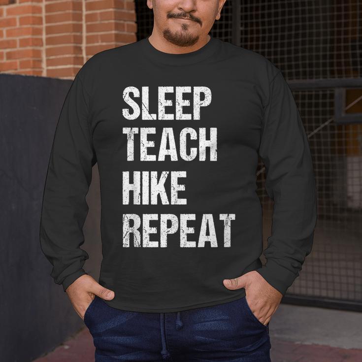 Teacher Hiking Shirt Teaching Hiker T Shirt Men's Long Sleeve T-Shirt, funny design Teacher Hiking Shirt Teaching Hiker T Shirt Men's Long Sleeve T-Shirt, funny design