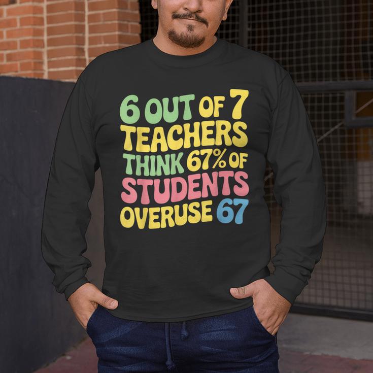 Teacher Overuse 67 Teacher Men's Long Sleeve T-Shirt, funny design Teacher Overuse 67 Teacher Men's Long Sleeve T-Shirt, funny design