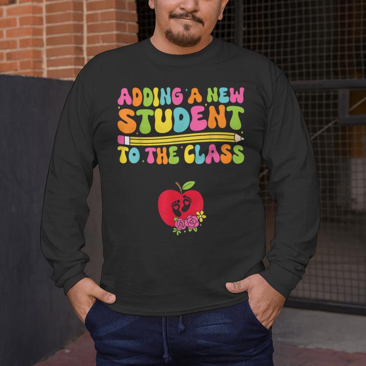 Teacher Pregnancy Announcement Clothing Expecting Teacher X-Small Men's Long Sleeve T-Shirt, funny design Teacher Pregnancy Announcement Clothing Expecting Teacher X-Small Men's Long Sleeve T-Shirt, funny design