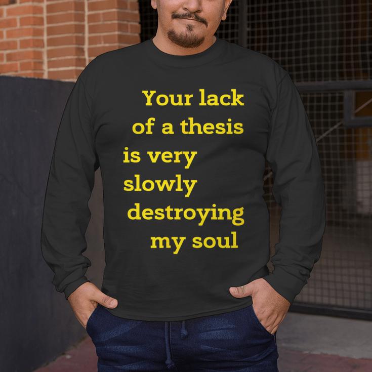 Teacher Or Professor Essay Thesis Writing Joke For Men Women Men's Long Sleeve T-Shirt, funny design Teacher Or Professor Essay Thesis Writing Joke For Men Women Men's Long Sleeve T-Shirt, funny design