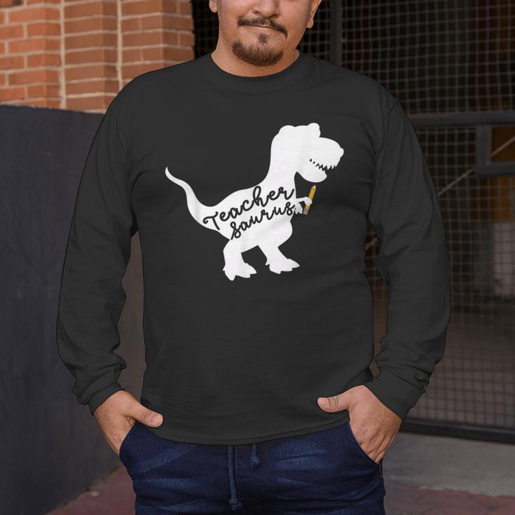 Teacher Saurus T Shirt For Men And Women Men's Long Sleeve T-Shirt, funny design Teacher Saurus T Shirt For Men And Women Men's Long Sleeve T-Shirt, funny design