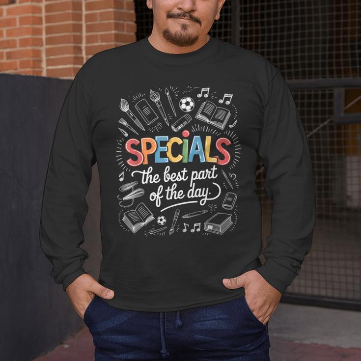 Teacher Specials The Best Part Of The Day Specials Squad Men's Long Sleeve T-Shirt, funny design