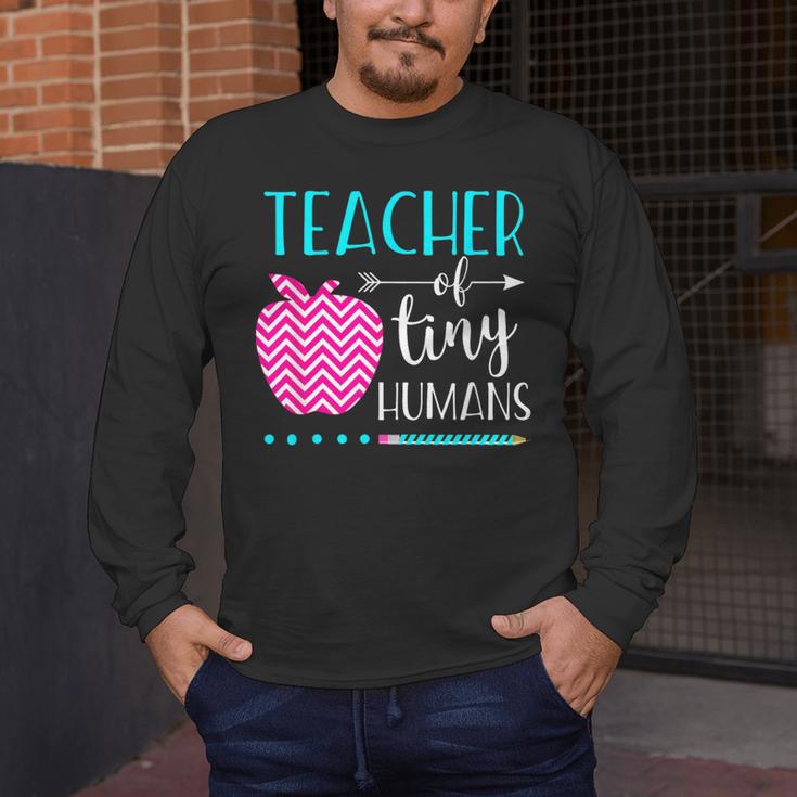 Teacher Of Tiny Humans Preschool Pre K Kindergarten Teacher Men's Long Sleeve T-Shirt, funny design Teacher Of Tiny Humans Preschool Pre K Kindergarten Teacher Men's Long Sleeve T-Shirt, funny design