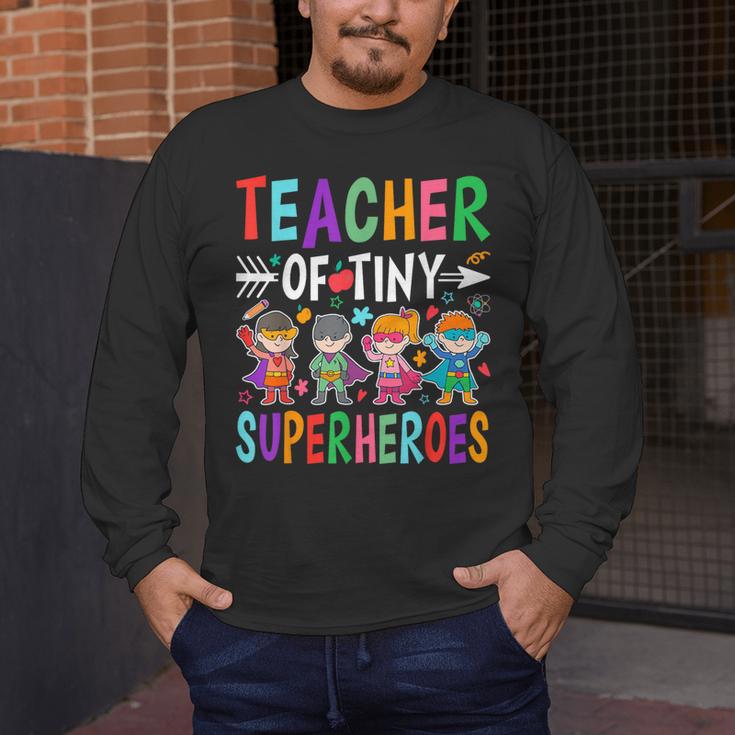 Teacher Of Tiny Superheroes Men's Long Sleeve T-Shirt, funny design Teacher Of Tiny Superheroes Men's Long Sleeve T-Shirt, funny design