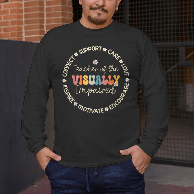 Teacher Of The Visually Impaired Appreciation Back To School Men's Long Sleeve T-Shirt, funny design Teacher Of The Visually Impaired Appreciation Back To School Men's Long Sleeve T-Shirt, funny design