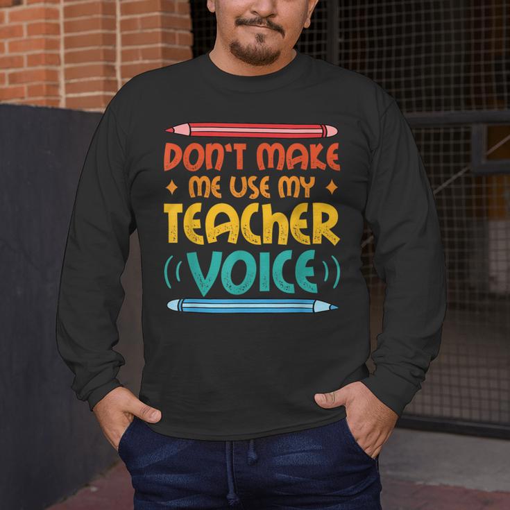 Teacher Voice Teacherlife Primary School Teacher Men's Long Sleeve T-Shirt, funny design Teacher Voice Teacherlife Primary School Teacher Men's Long Sleeve T-Shirt, funny design