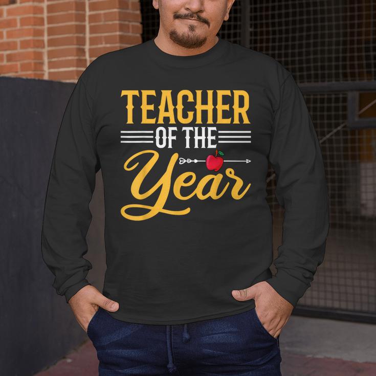 Teacher Of The Year Men Women Teachers Men's Long Sleeve T-Shirt, funny design Teacher Of The Year Men Women Teachers Men's Long Sleeve T-Shirt, funny design