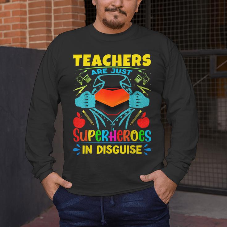 Teachers Are Superheroes – Fun Appreciation Men's Long Sleeve T-Shirt, funny design Teachers Are Superheroes – Fun Appreciation Men's Long Sleeve T-Shirt, funny design