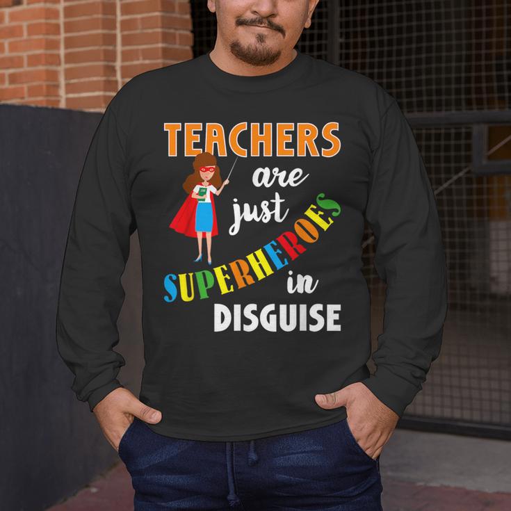 Teachers Are Superheroes Graduation School Teachers Men's Long Sleeve T-Shirt, funny design Teachers Are Superheroes Graduation School Teachers Men's Long Sleeve T-Shirt, funny design