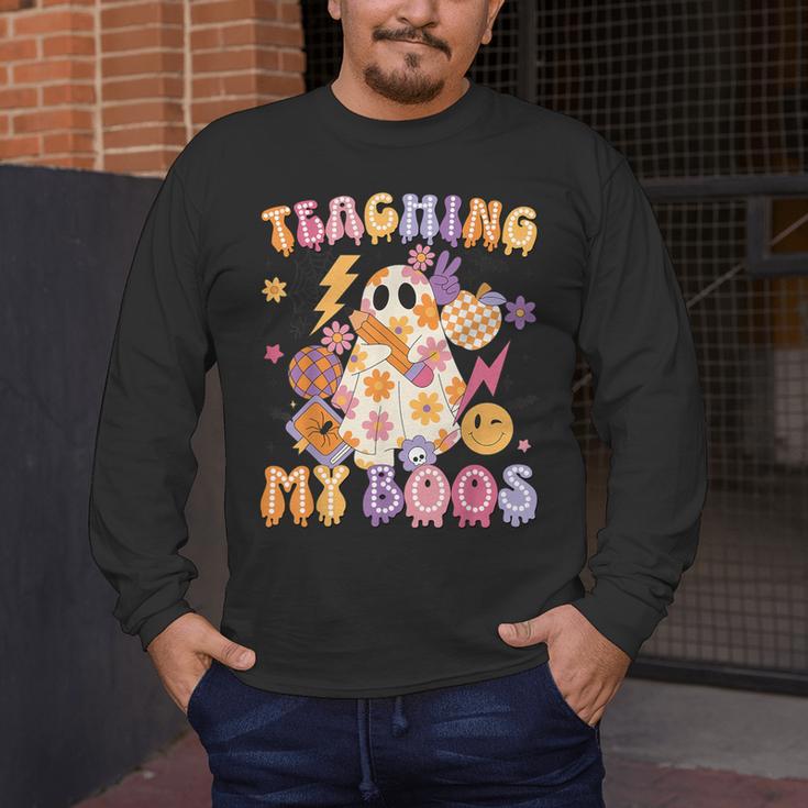 Teaching My Boos Ghost Halloween Costumes Teacher Men Women Men's Long Sleeve T-Shirt, funny design Teaching My Boos Ghost Halloween Costumes Teacher Men Women Men's Long Sleeve T-Shirt, funny design