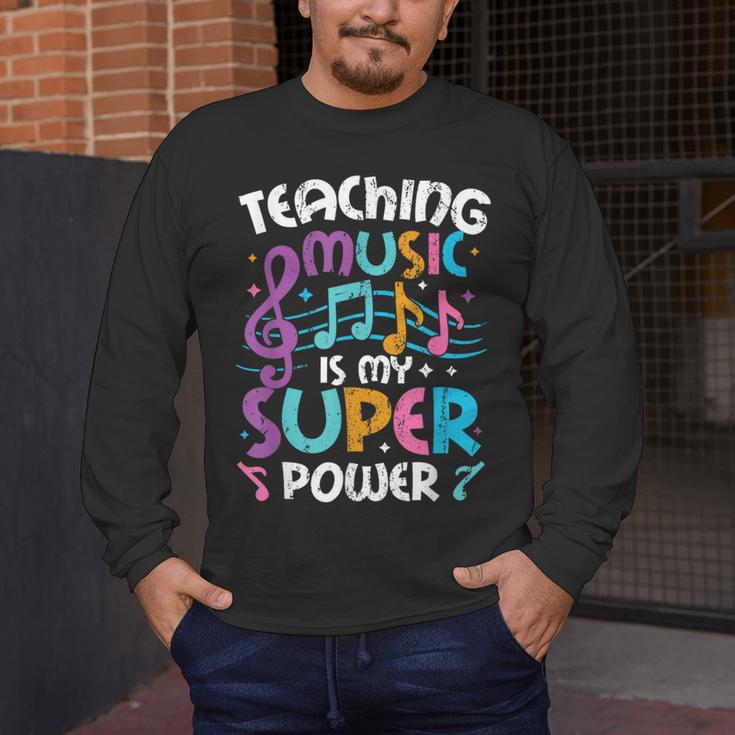 Teaching Music Is My Superpower Music Teacher For Men Women Kids Men's Long Sleeve T-Shirt, funny design Teaching Music Is My Superpower Music Teacher For Men Women Kids Men's Long Sleeve T-Shirt, funny design