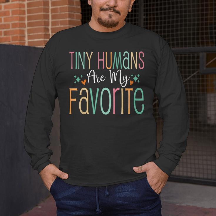 Teaching Preschool Teacher Tiny Humans Are My Favorite Men's Long Sleeve T-Shirt, funny design Teaching Preschool Teacher Tiny Humans Are My Favorite Men's Long Sleeve T-Shirt, funny design