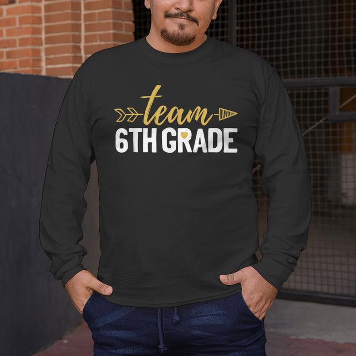 Team 6th Grade Hello Sixth Grade Crew Squad Teacher Kids Men's Long Sleeve T-Shirt, funny design Team 6th Grade Hello Sixth Grade Crew Squad Teacher Kids Men's Long Sleeve T-Shirt, funny design