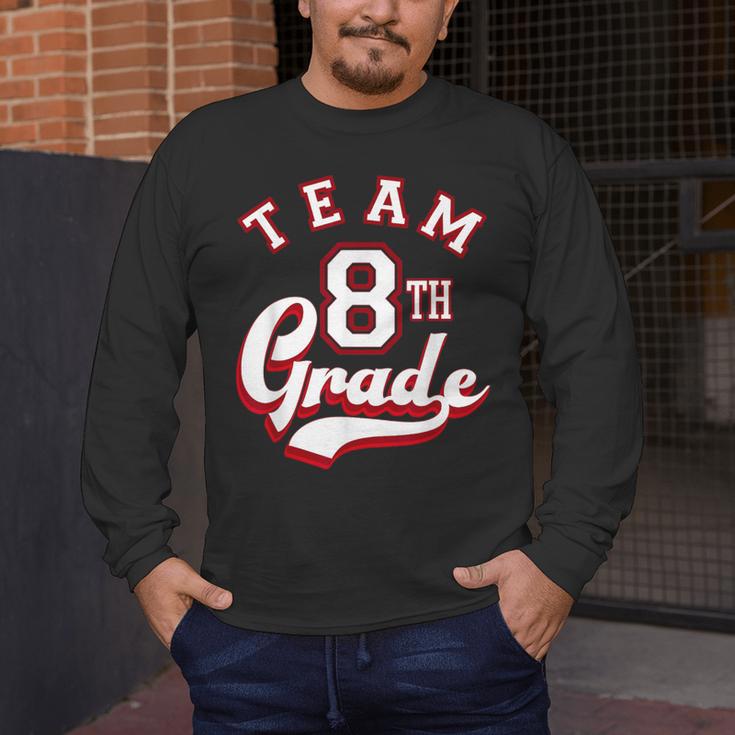 Team 8th Grade Eighth For Teacher Or Students For Men Women Girls Kids Men's Long Sleeve T-Shirt, funny design