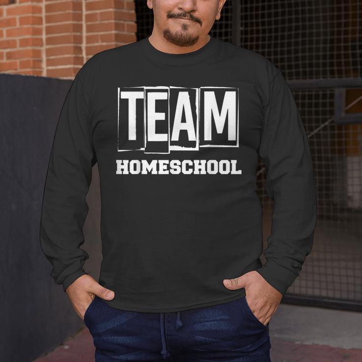 Team Homeschool Homeschooler Homeschooling Teacher Mom Kids Men's Long Sleeve T-Shirt, funny design Team Homeschool Homeschooler Homeschooling Teacher Mom Kids Men's Long Sleeve T-Shirt, funny design
