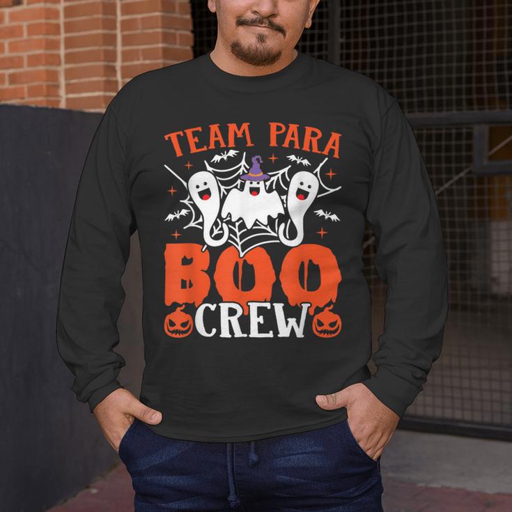 Team Para Boo Crew Halloween Ghost Paraprofessional Teacher Men's Long Sleeve T-Shirt, funny design Team Para Boo Crew Halloween Ghost Paraprofessional Teacher Men's Long Sleeve T-Shirt, funny design