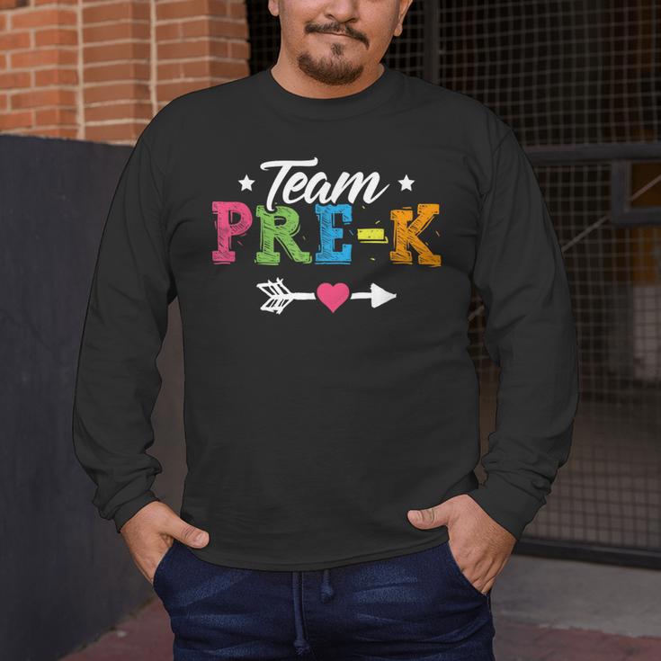 Team Pre-K Shirt PreSchool Teacher Student Back To School Men's Long Sleeve T-Shirt, funny design Team Pre-K Shirt PreSchool Teacher Student Back To School Men's Long Sleeve T-Shirt, funny design