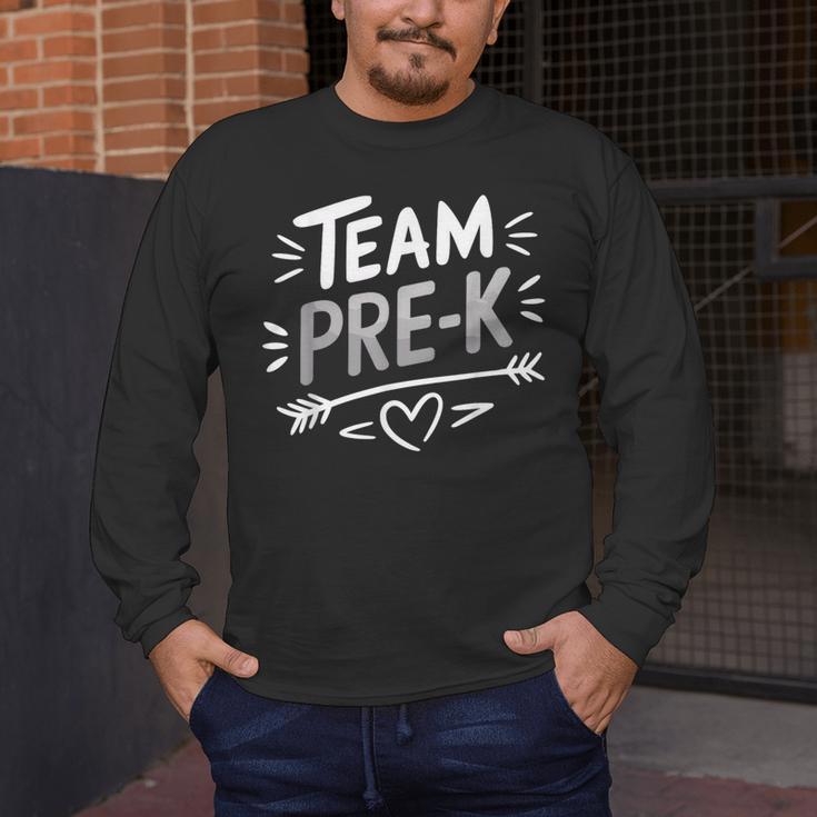 Team Pre K T Shirt Fun For Kids And Teachers Men's Long Sleeve T-Shirt, funny design