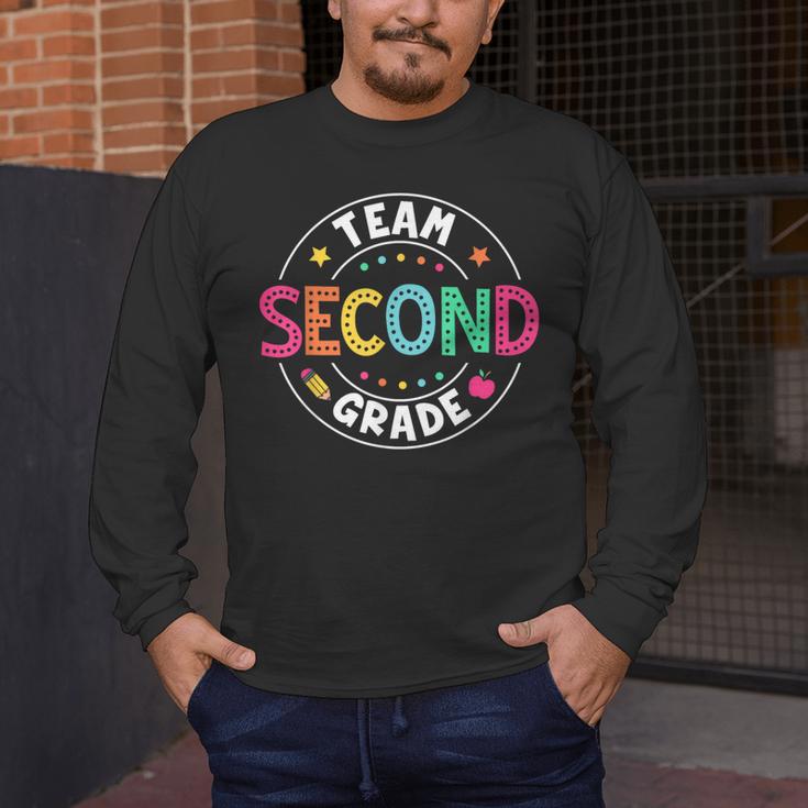 Team Second Grade Teacher Back To School 2nd Grade Squad Men's Long Sleeve T-Shirt, funny design Team Second Grade Teacher Back To School 2nd Grade Squad Men's Long Sleeve T-Shirt, funny design