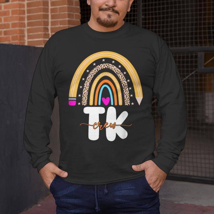 Team TK Transitional Kindergaten TK Crew Squad Teacher Kids Men's Long Sleeve T-Shirt, funny design