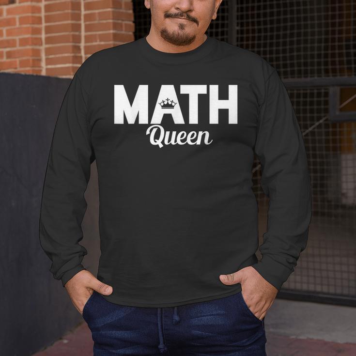 TeeArt Math Mathematics Queen Math Teacher Men's Long Sleeve T-Shirt, funny design TeeArt Math Mathematics Queen Math Teacher Men's Long Sleeve T-Shirt, funny design