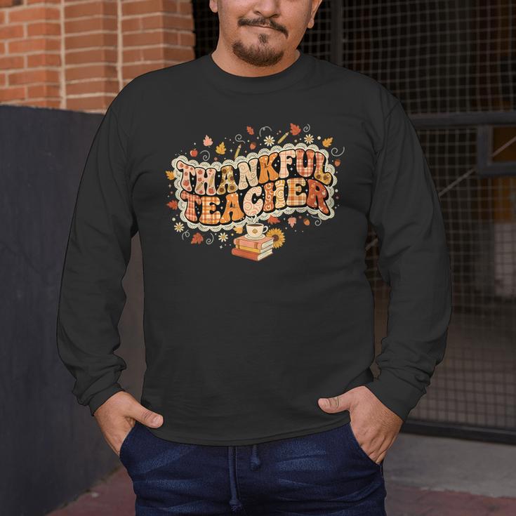 Thankful Teacher Shirts For Women Teach Thanksgiving Teacher Men's Long Sleeve T-Shirt, funny design Thankful Teacher Shirts For Women Teach Thanksgiving Teacher Men's Long Sleeve T-Shirt, funny design