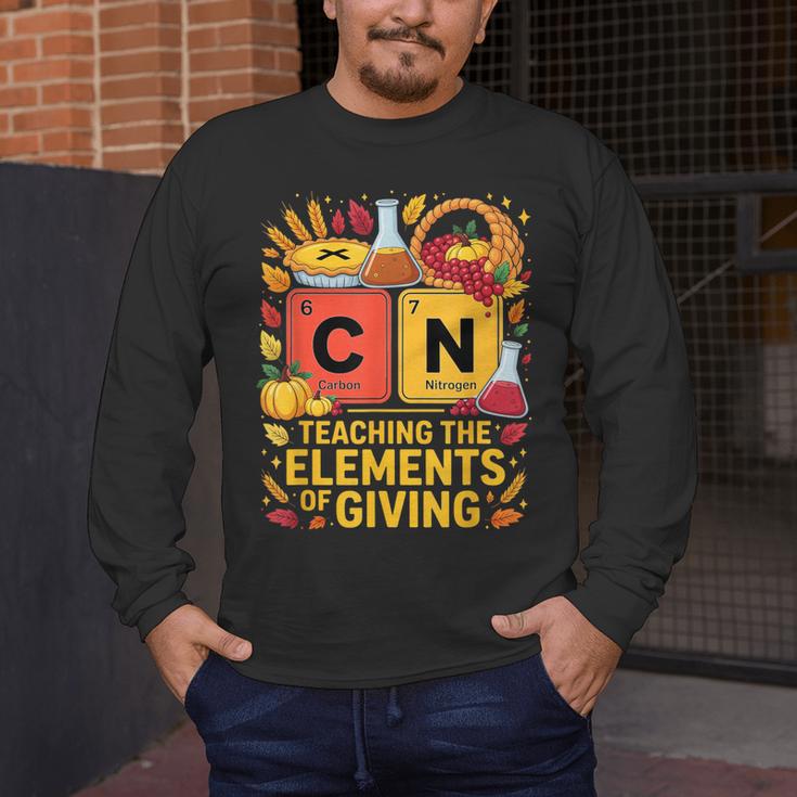 Thanksgiving 67 Meme Science Teacher Periodic Table Women Men's Long Sleeve T-Shirt, funny design