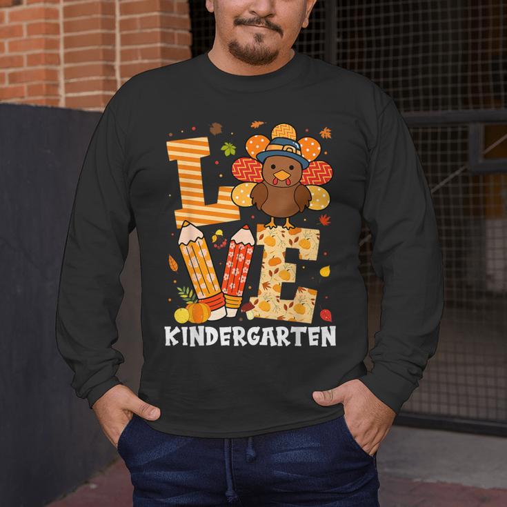 Thanksgiving Love Kindergarten Teacher Turkey Autumn Fall Men's Long Sleeve T-Shirt, funny design Thanksgiving Love Kindergarten Teacher Turkey Autumn Fall Men's Long Sleeve T-Shirt, funny design