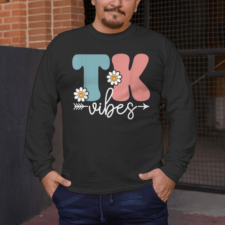 TK Vibes Back To School Teachers Students TK Team Men's Long Sleeve T-Shirt, funny design