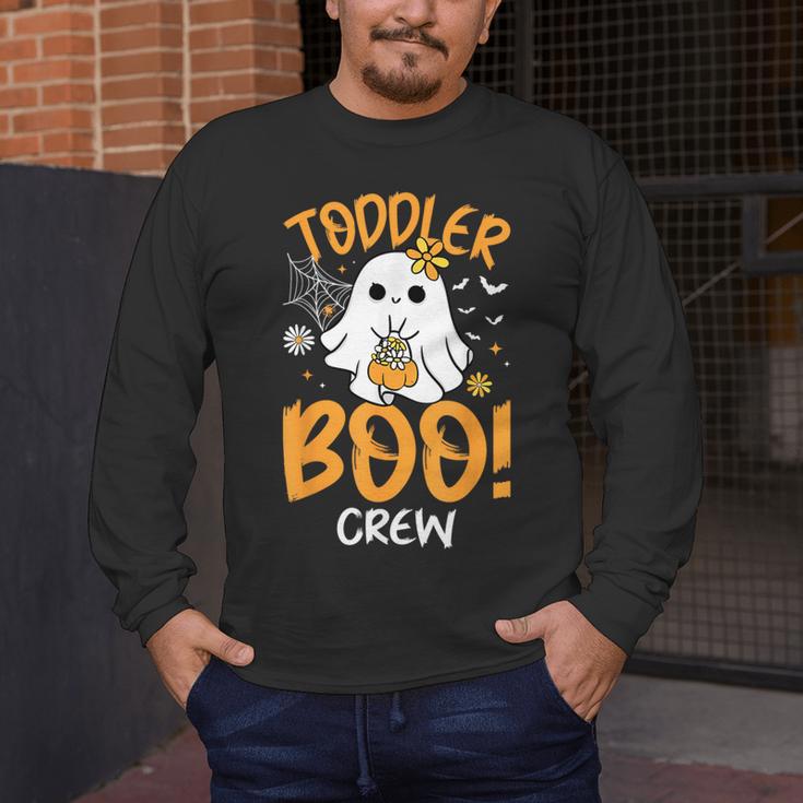 Toddler Boo Crew Babysitters Daycare Teacher Halloween Party Men's Long Sleeve T-Shirt, funny design