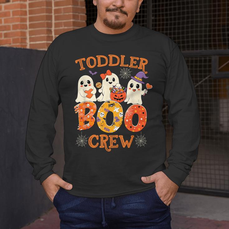 Toddler Boo Crew Halloween Costume For Teacher Kids Men's Long Sleeve T-Shirt, funny design