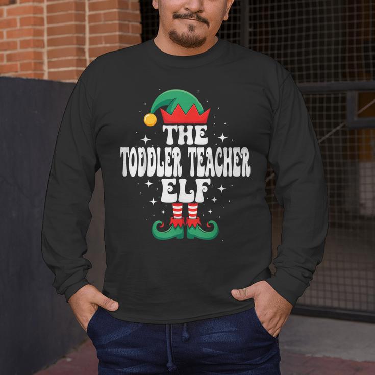 The Toddler Teacher Elf Christmas Matching Family Men's Long Sleeve T-Shirt, funny design The Toddler Teacher Elf Christmas Matching Family Men's Long Sleeve T-Shirt, funny design