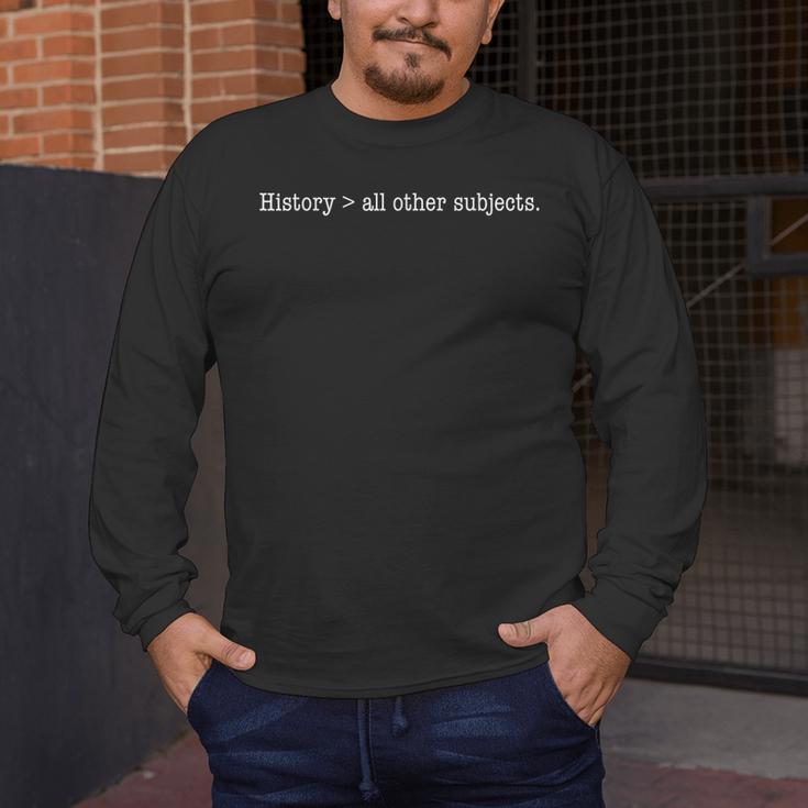 History Buff For Students Professors-History Teacher Men Women Girls Kids Men's Long Sleeve T-Shirt, funny design History Buff For Students Professors-History Teacher Men Women Girls Kids Men's Long Sleeve T-Shirt, funny design