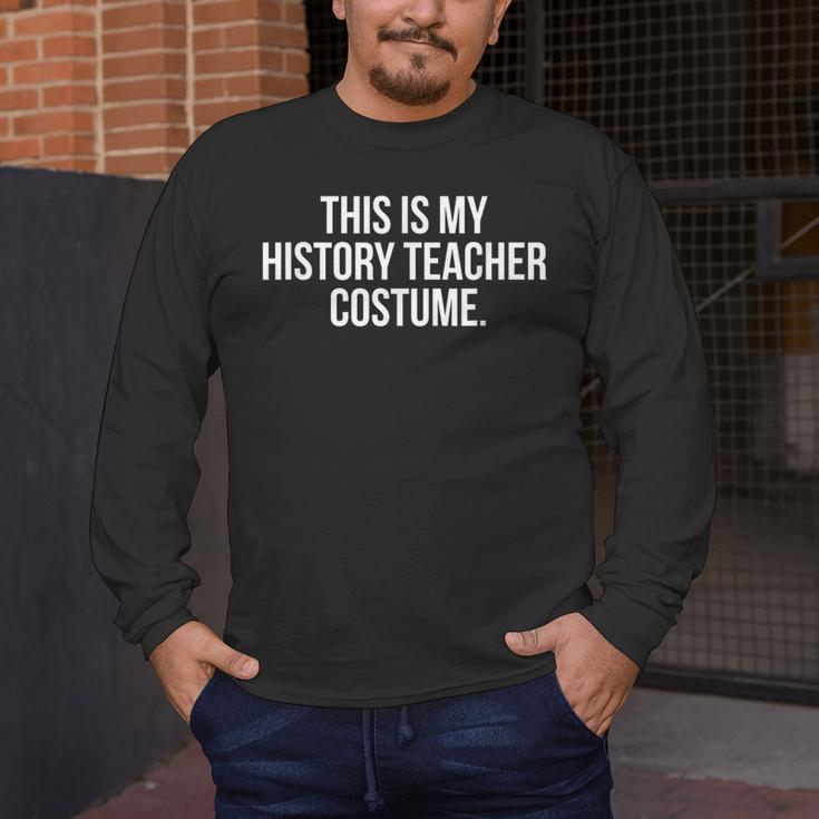 This Is My History Teacher Costume Halloween T Shirt Men Women Kids Men's Long Sleeve T-Shirt, funny design This Is My History Teacher Costume Halloween T Shirt Men Women Kids Men's Long Sleeve T-Shirt, funny design