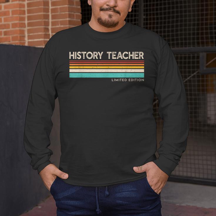 History Teacher Limited Edition Retro History Education Men's Long Sleeve T-Shirt, funny design History Teacher Limited Edition Retro History Education Men's Long Sleeve T-Shirt, funny design