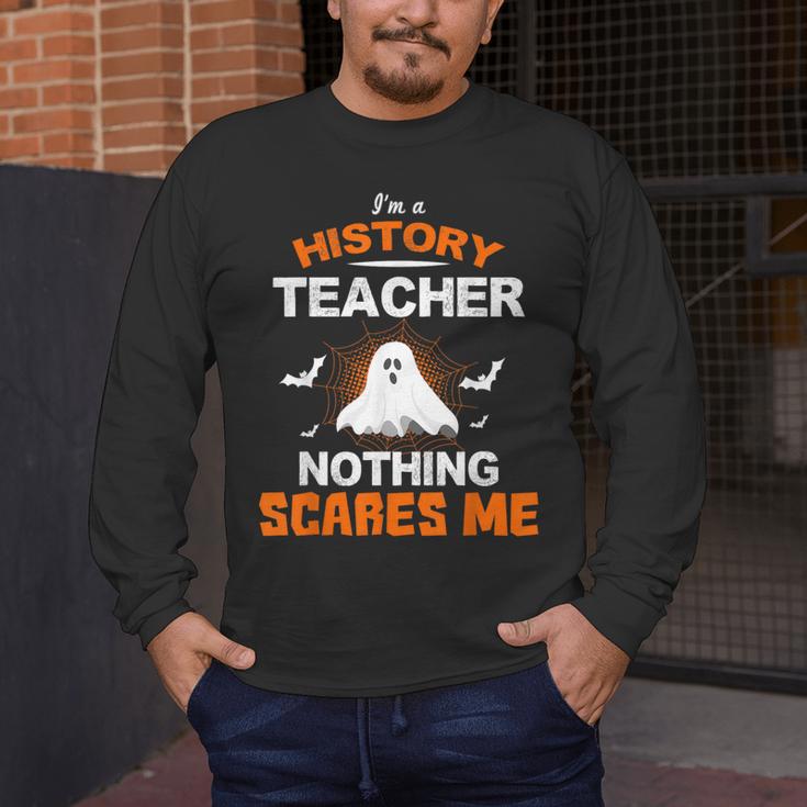 History Teacher School Shirt Halloween Educator Men Women Kids Men's Long Sleeve T-Shirt, funny design