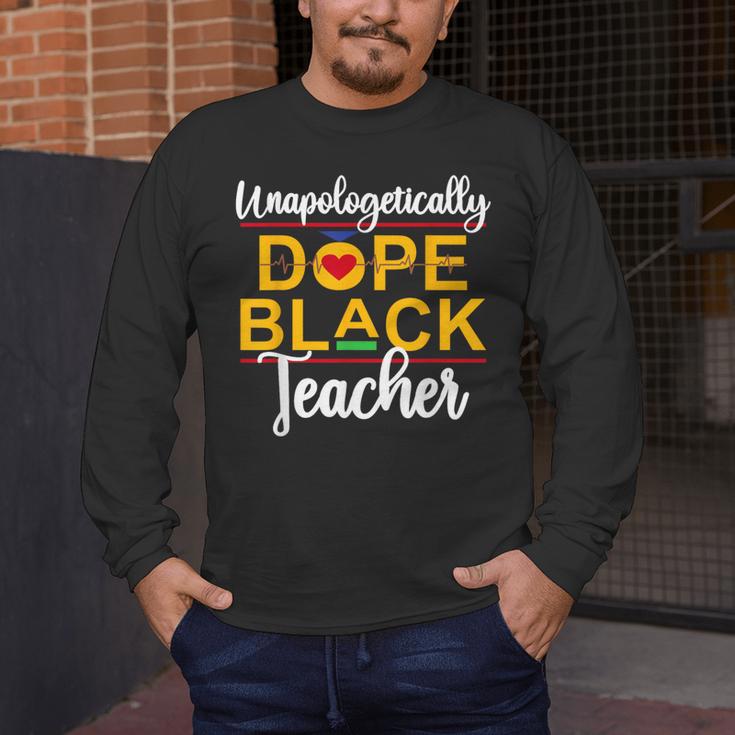 Unapologetic Dope Teacher African American Melanin Men's Long Sleeve T-Shirt, funny design Unapologetic Dope Teacher African American Melanin Men's Long Sleeve T-Shirt, funny design