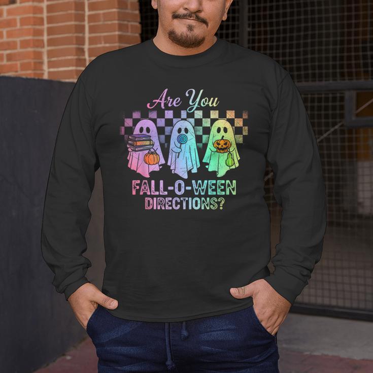 Vintage Are You Fall O Ween Directions Teacher Halloween Men's Long Sleeve T-Shirt, funny design Vintage Are You Fall O Ween Directions Teacher Halloween Men's Long Sleeve T-Shirt, funny design