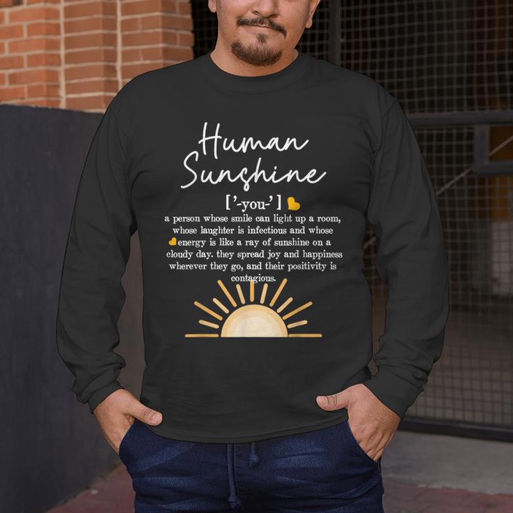 Vintage Human Sunshine Definition Teachers Mom Boss Women Men's Long Sleeve T-Shirt, funny design Vintage Human Sunshine Definition Teachers Mom Boss Women Men's Long Sleeve T-Shirt, funny design