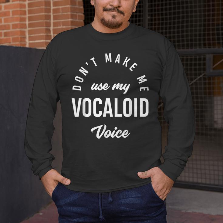 Vocaloid Voice Vocal Music Teacher Singer Singing Men's Long Sleeve T-Shirt, funny design Vocaloid Voice Vocal Music Teacher Singer Singing Men's Long Sleeve T-Shirt, funny design
