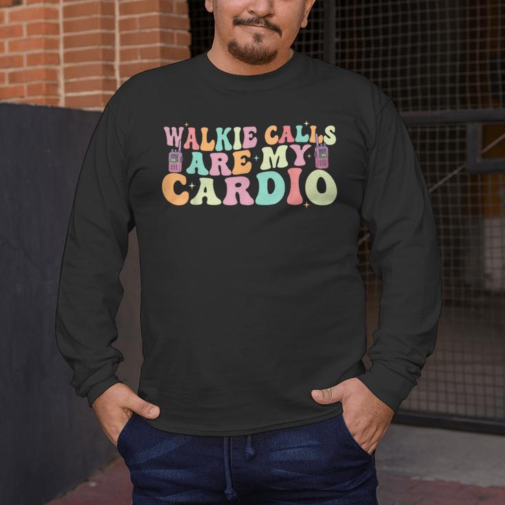 Walkie Calls Are My Cardio SPED Teacher Inclusion ABA Men's Long Sleeve T-Shirt, funny design Walkie Calls Are My Cardio SPED Teacher Inclusion ABA Men's Long Sleeve T-Shirt, funny design