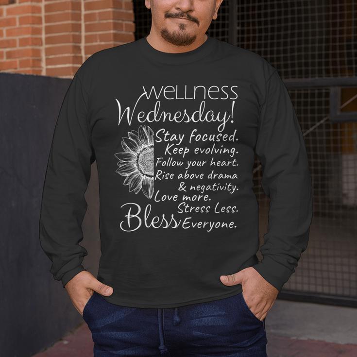Wellness Wednesday Nurse Counselor Teacher Quotes Men's Long Sleeve T-Shirt, funny design Wellness Wednesday Nurse Counselor Teacher Quotes Men's Long Sleeve T-Shirt, funny design