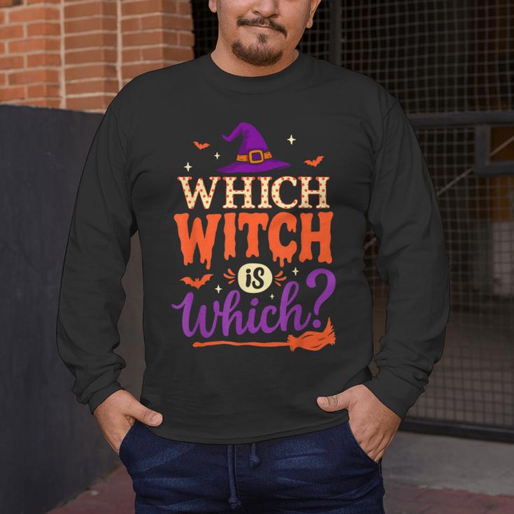 Which Witch Is Which Halloween For Women Men English Teacher Men's Long Sleeve T-Shirt, funny design Which Witch Is Which Halloween For Women Men English Teacher Men's Long Sleeve T-Shirt, funny design