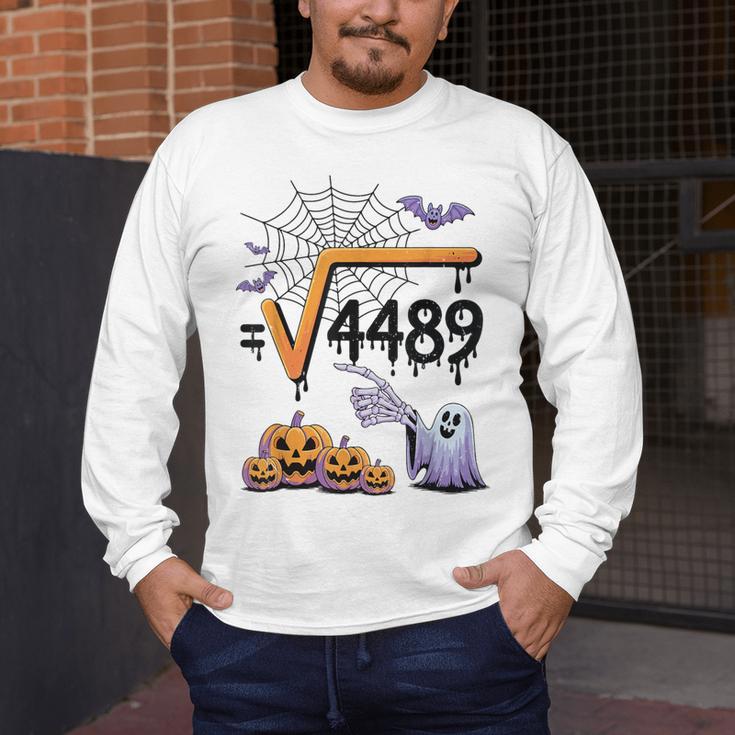 4489 Square Root 67 Math Teacher Halloween Costume Professor Men's Long Sleeve T-Shirt, funny design 4489 Square Root 67 Math Teacher Halloween Costume Professor Men's Long Sleeve T-Shirt, funny design